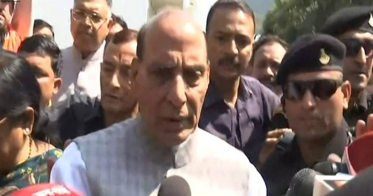 UP municipal elections: Defence minister Rajnath Singh casts vote in Lucknow
